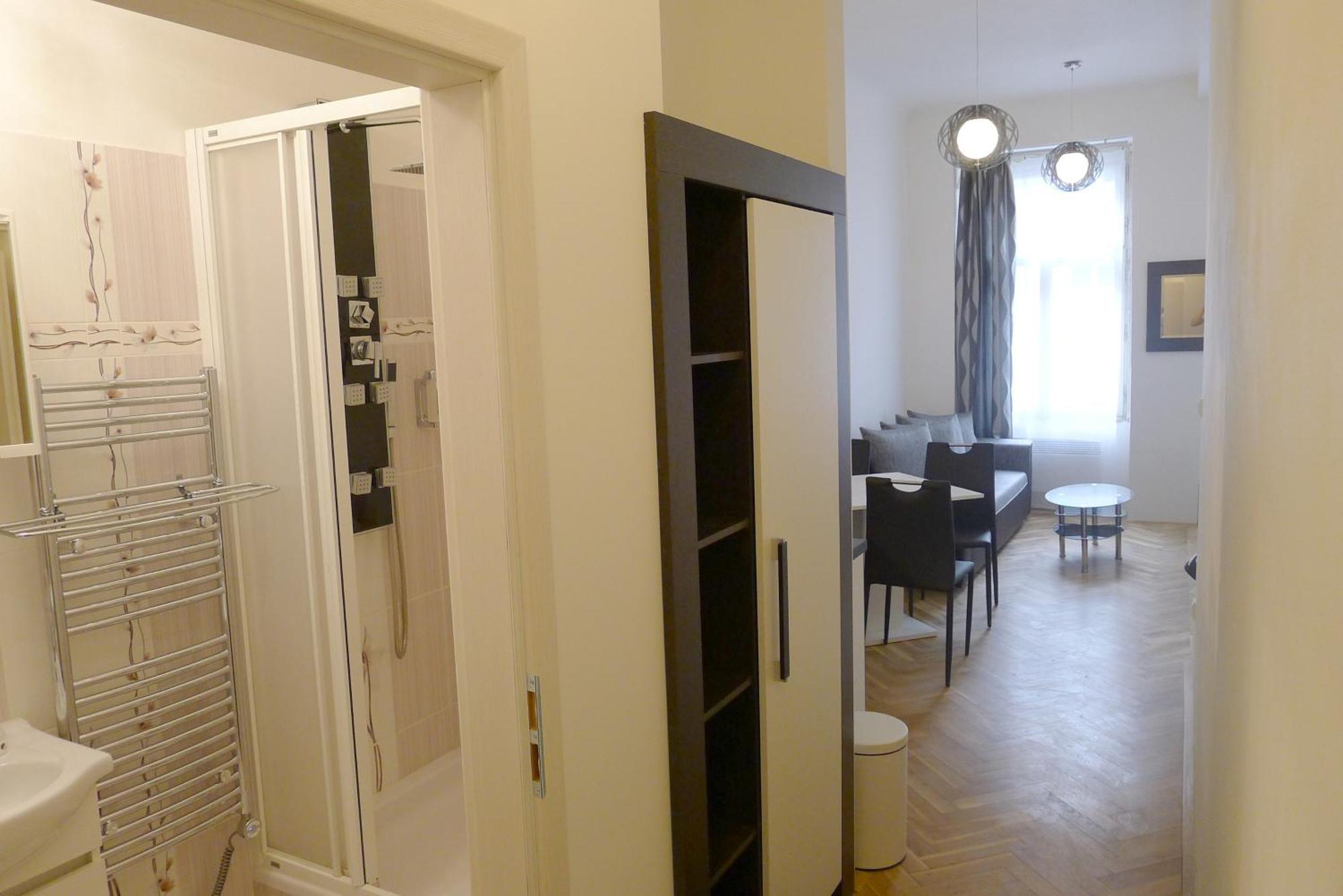 Black & White Apartment Prague By Wenceslas Square And Muzeum Praga